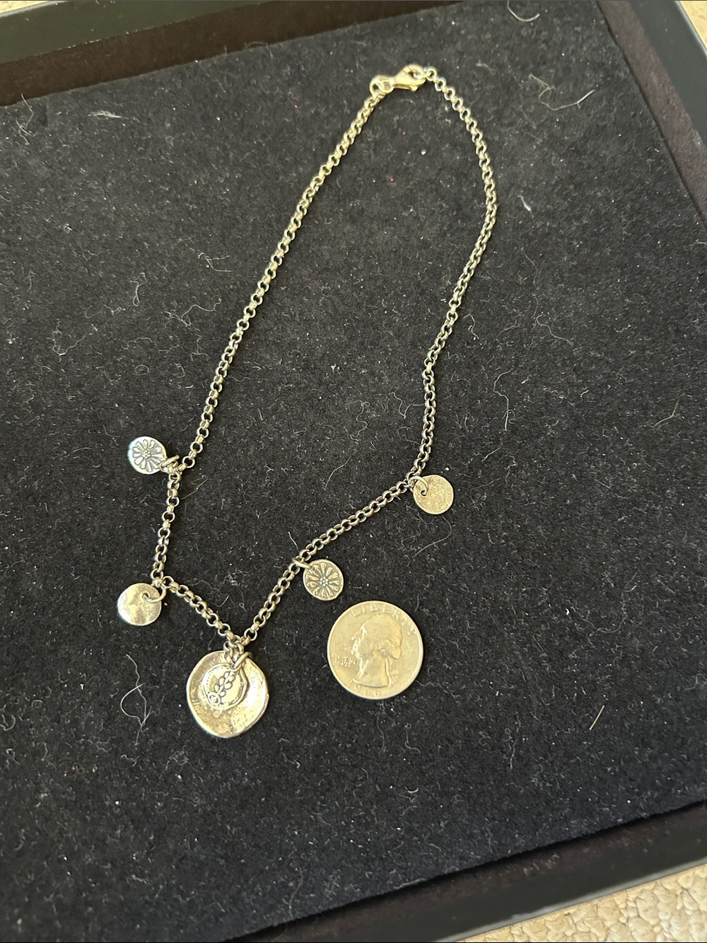 Silpada Sterling Disc Charm Necklace - Picture 6 of 7